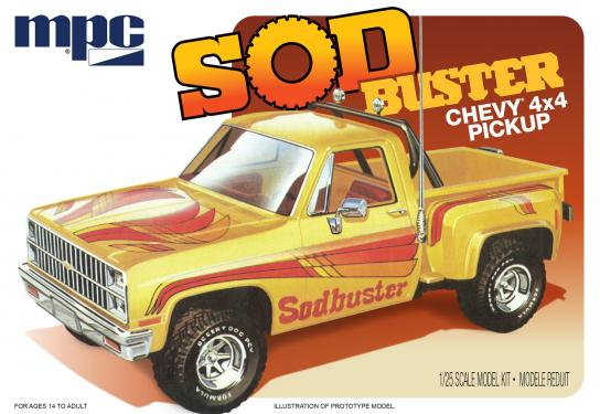 MPC 1/25 1981 Chevy Stepside Pickup Sod Buster image