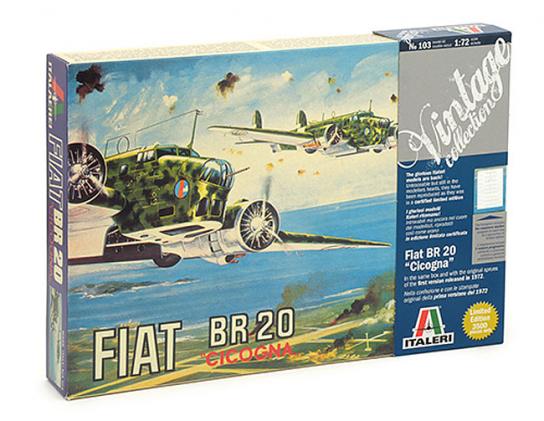 Italeri 1/72 Fiat BR.20 Cicogna - Vintage Collect image