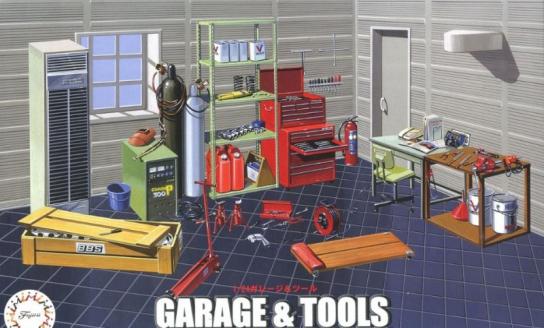 Fujimi 1/24 Garage & Tools Accessory Pack image