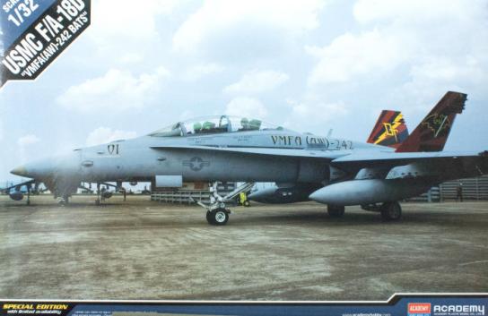 Academy 1/32 USMC F/A-18D VMFA (Aw)-242 LE image