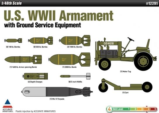 Academy 1/48 WWII Armamemt With Ground Service Equipment image