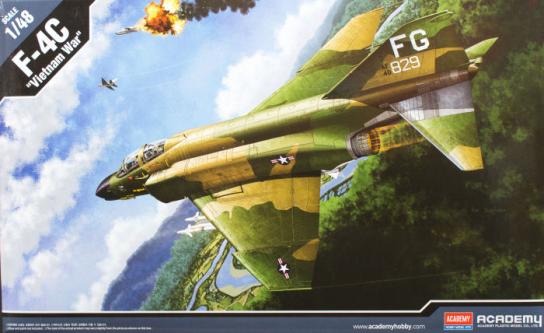 Academy 1/48 USAF F-4C Phantom Vietnamese War image