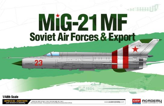 Academy 1/48 MIG 21 MF Soviet Airforce & Export image