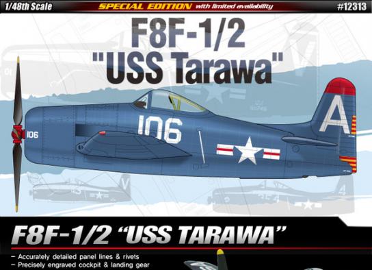 Academy 1/48 F8F-1/2 "USS Tarawa" image