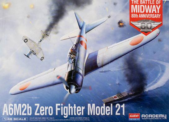 Academy 1/48 AHM2b Zero Fighter Model 21 "Battle of Midway" image