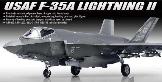 Academy 1/72 F-35A Lightning II USAF image