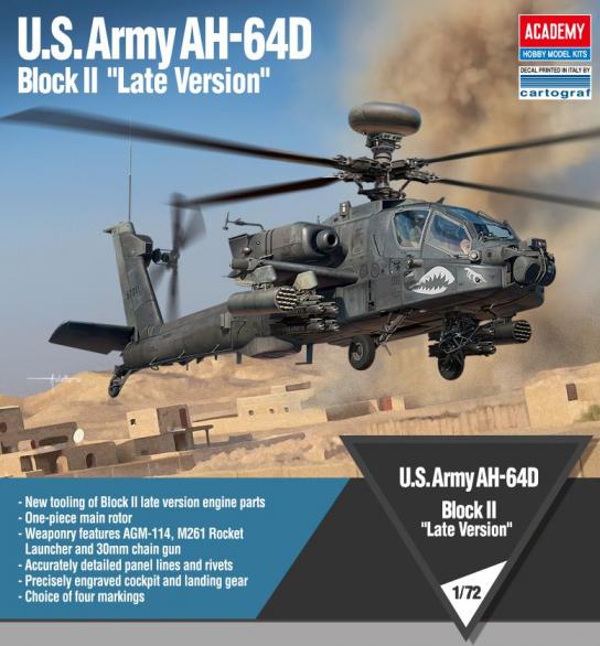 Academy 1/72 US Army AH-64D Block II 'Late Version' image