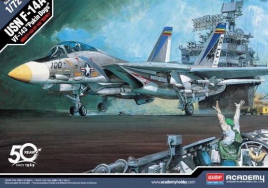 Academy 1/72 USN F-14A "VF-143 Pukin Dogs" image