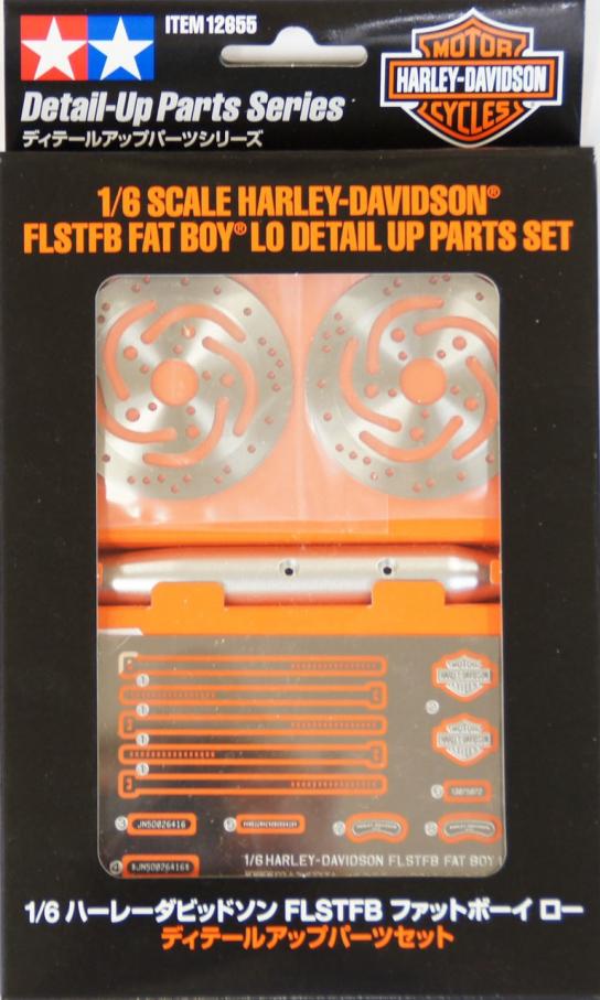 Tamiya 1/6 Harley Davidson FLSTFB Fat Boy Lo Detail Up Parts Set image