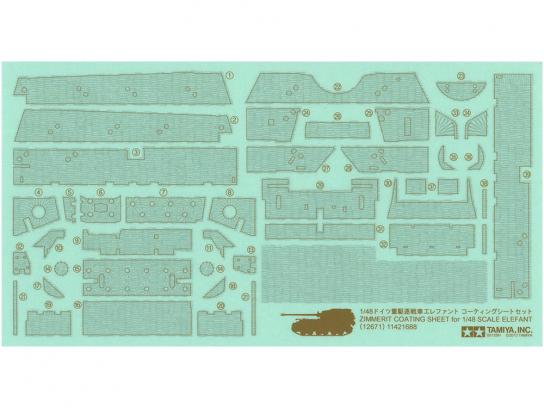 Tamiya 1/48 Elefant ZIM Sheet image