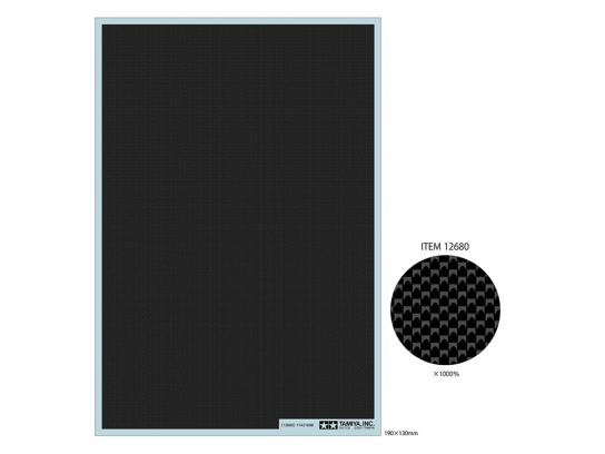 Tamiya Carbon Fibre Pattern Decal Sheet 190x130mm Plain Extra Fine image