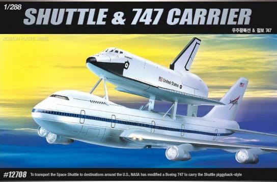 Academy 1/288 Boeing 747 Carrier with Space Shuttle image