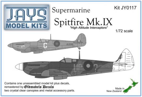 Jays Models 1/72 Supermarine Spitfire Mk.IX image