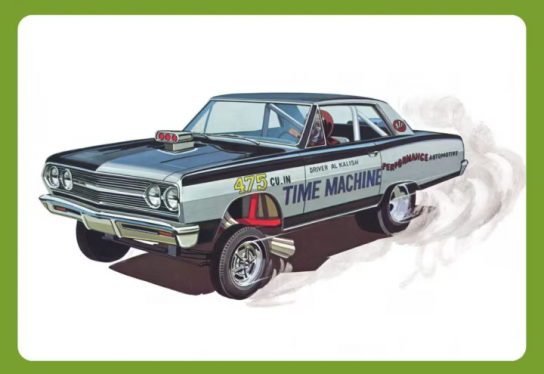 AMT 1/25 Chevy Chevelle 1965 Time Machine Funny Car image