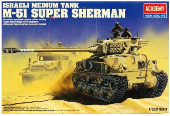 Academy 1/35 M-51 Super Sherman Israeli Medium Tank image