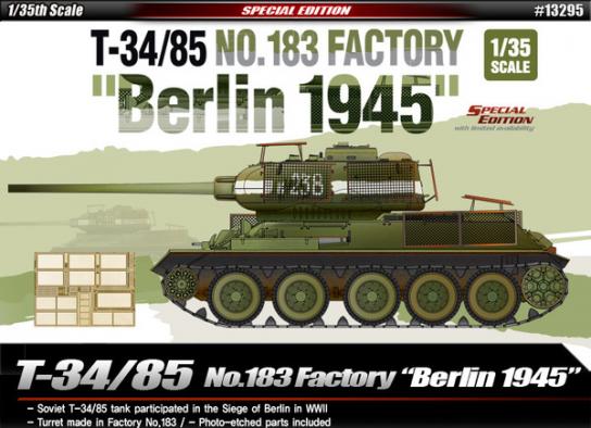 Academy 1/35 T-34/85 183 Factory Berlin 1945 image