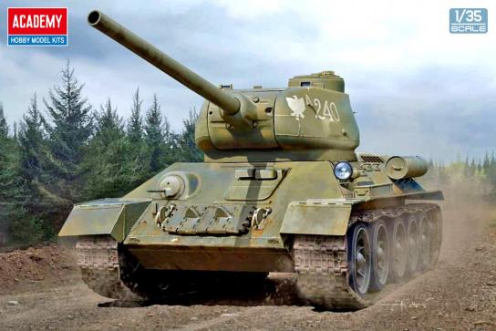 Academy 1/35 T34/85 Ural WWII Soviet Medium Tank  image