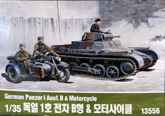 Academy 1/35 German Panzer 1 W/MB & Sidecar image