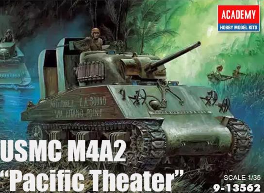 Academy 1/35 M4A2 "Pacific Theatre" USMC Sherman image