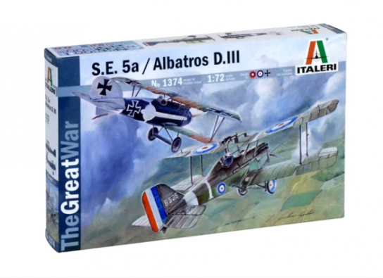 Italeri 1/72 S.E.5a & Albatross D.III image