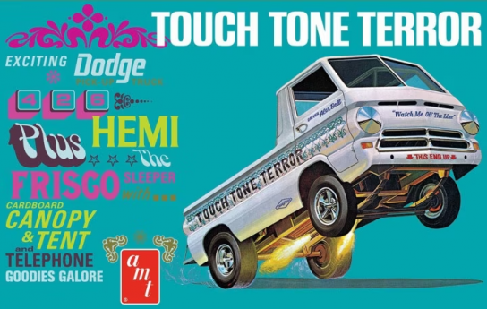 AMT 1/25 Dodge 426 Hemi A100 Touch Tone Terror image