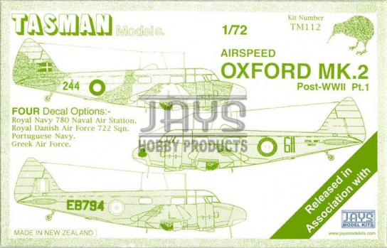 Tasman Models 1/72 Airspeed Oxford Mk.2 Post-WWII Pt.1 image