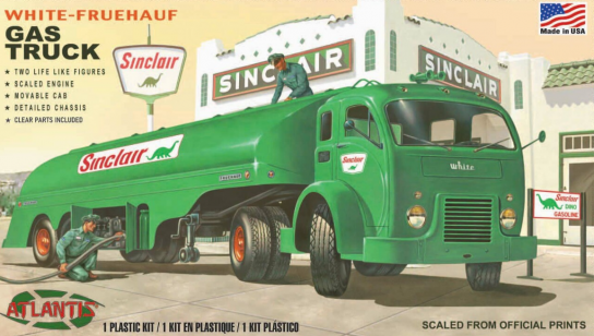 Atlantis Models 1/48 White Fruehauf Gas Truck Sinclair US Army image