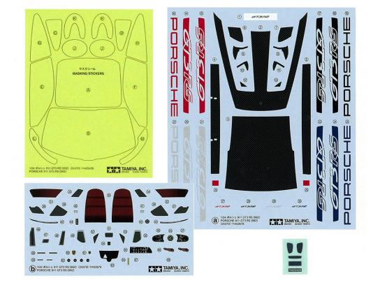 Tamiya 1/24 Porsche 911 GT3 RS (992) Decal Sheet image
