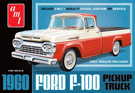 AMT 1/25 Ford F-100 with Trailer image