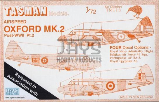Tasman Models 1/72 Airspeed Oxford Mk.2 Post-WWII Pt.2 image