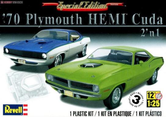 Revell 1/25 Hemi Cuda 2 n 1 1970 image