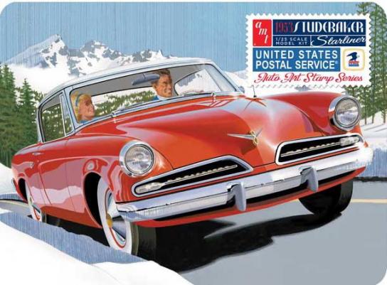 AMT 1/25 1953 Studebaker Starliner USPS with Convertible Tin image