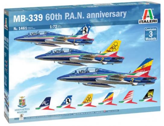 Italeri 1/72 MB-339 60th P.A.A. Anniversary 3-Model Set image