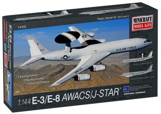 Minicraft 1/144 E-8 AWACS/Joint STAR - 2 Decal Options image