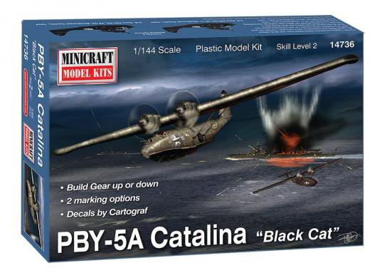 Minicraft 1/144 PBY-5A Catalina 'Black Cat' US Navy image