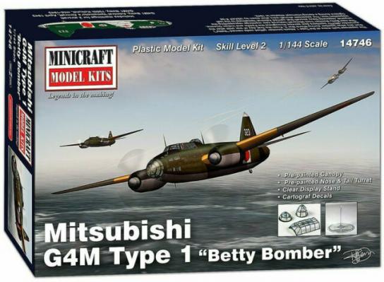 Minicraft 1/144 Mitsubishi G4M Type 1 "Betty" Bomber image