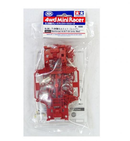 Tamiya Mini 4WD Reinforced N-04/T-04 Units (Red) image