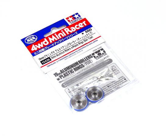 Tamiya Mini 4WD 19mm Aluminium Roll W/Plas Ring (Dish) image