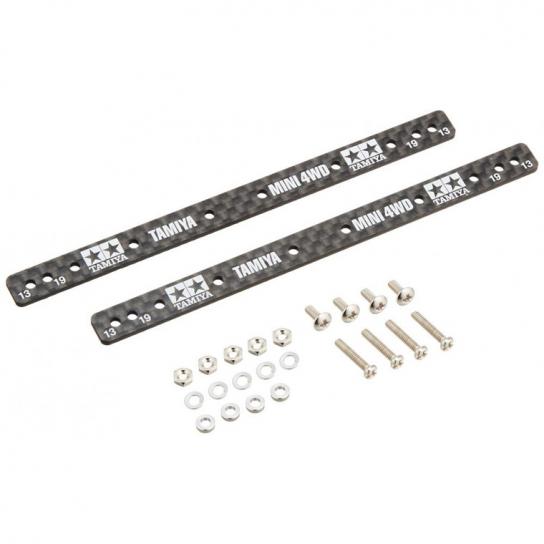 Tamiya Mini 4WD Carbon Rein Plate 13/19RL 1.5mm image