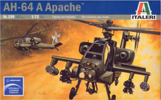 Italeri 1/72 AH64 Apache Helicopter image