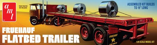 AMT 1/25 Fruehauf Flatbed Trailer  image