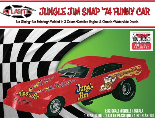 Atlantis 1/32 Jungle Jim 74 Funny Car Snap Kit image