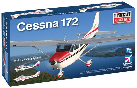 Minicraft 1/48 Cessna 172 with 2 Marking Options image