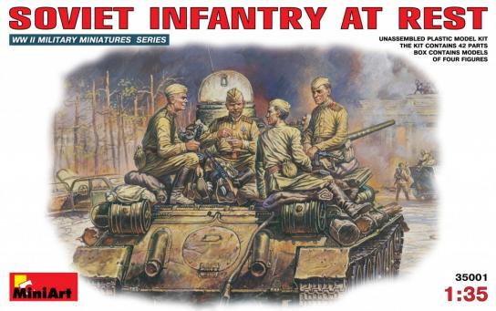 Miniart 1/35 Soviet Infantry At Rest image