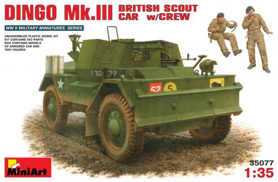 Miniart 1/35 British Scout Car Dingo Mk 3 W/Crew image