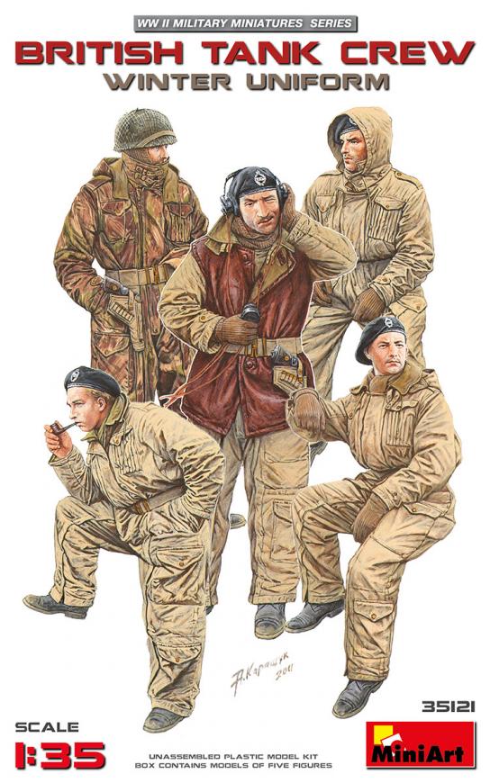 Miniart 1/35 British Tank Crew - Winter image