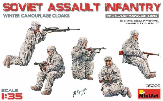 Miniart 1/35 Soviet Assault Infantry W/Camo Cloaks image