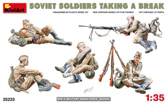 Miniart 1/35 Soviet Infantry Taking A Break image