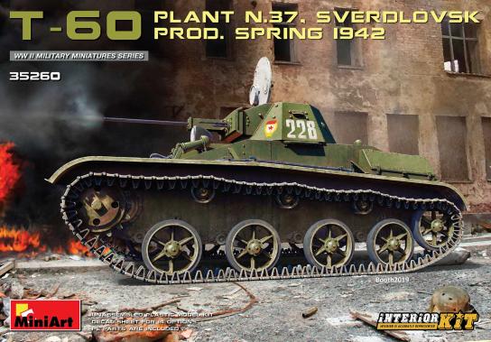 Miniart 1/35 T-60 Spring 1942 W/Int Kit image