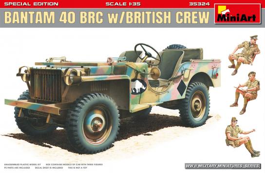 Miniart 1/35 Bantam 40 Brc W/Crew Sp. Edtn image